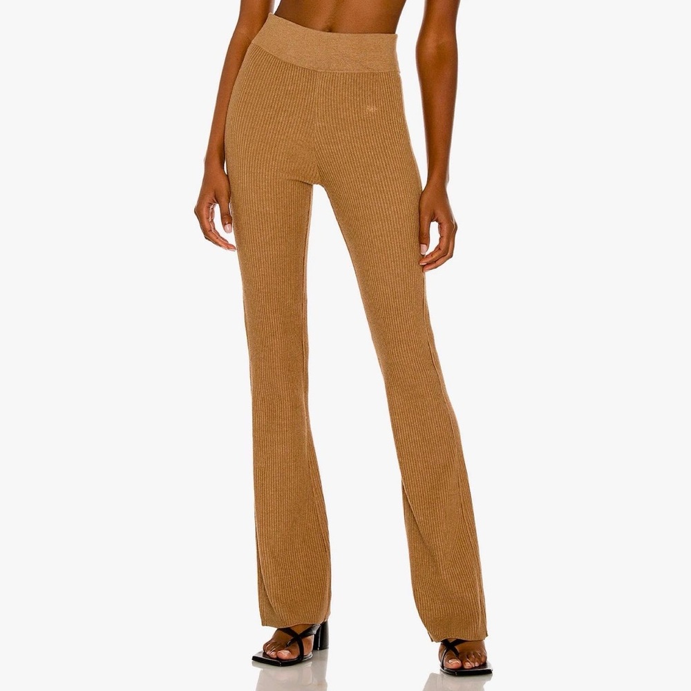 NWT Frame Ribbed Sweater Pant in Camel sz M.